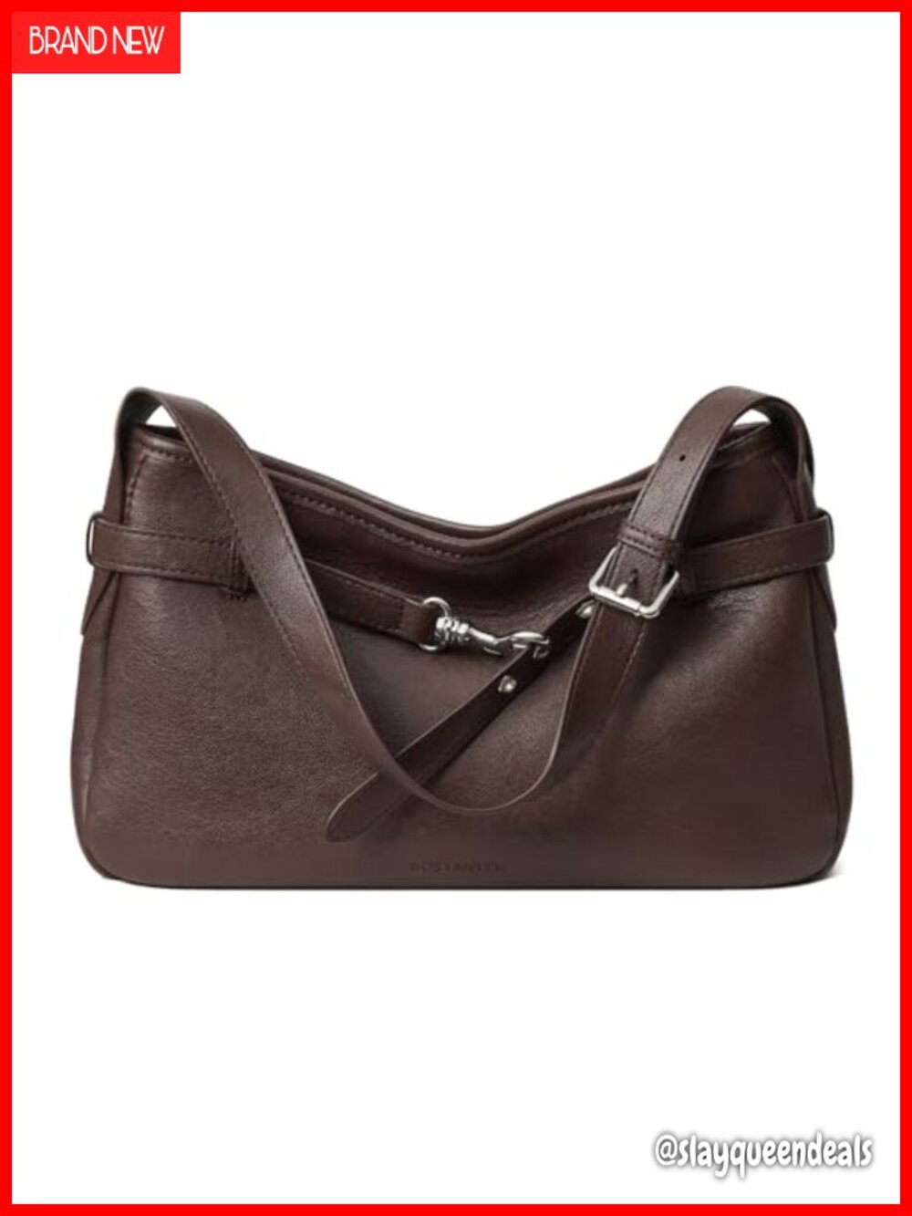 Vegan Leather Shoulder Handbag Women Vintage Hobo Purse Adjustable Strap
